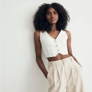 Madewell Denim Crop Vest